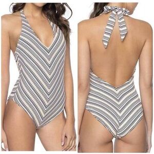 PILYQ Harbour Stripe Avery One Piece Sz S